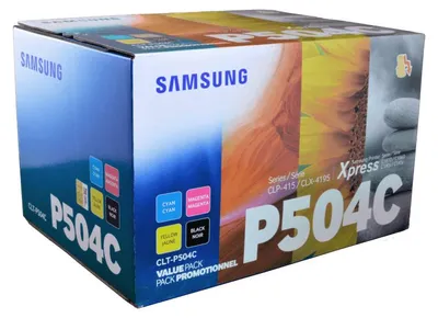 Produktbild von Samsung CLT-P504C 4er-Pack Cyan/Magenta/Gelb/Schwarz Original Tonerkartusche, 1800 Seiten, 2500 Seiten, Schwarz, Cyan, Magenta, Gelb, 4 Stück(e)