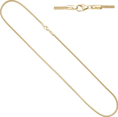 Produktbild von JOBO Schlangenkette aus 333 Gelbgold 2,4 mm 45 cm Gold Kette Halskette Goldkette