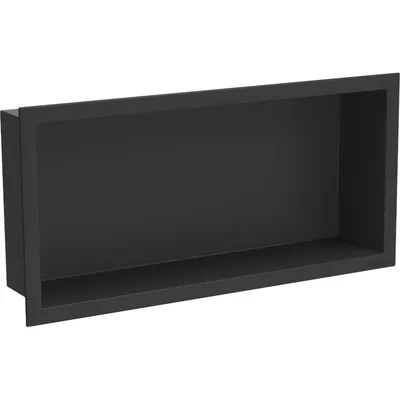 Produktbild von Mexen X-Wall-R Einbauregal mit Flansch 45 x 20 cm, Schwarz - 1970452010