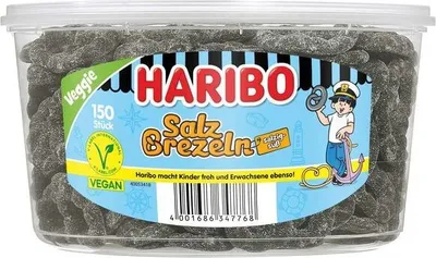 Produktbild von Haribo Salzbrezel vegan Dose 150 Stück