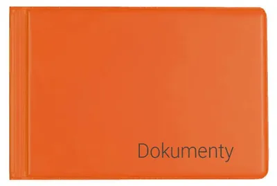 Obrázek produktu pro Okładka na dokumenty małe orange