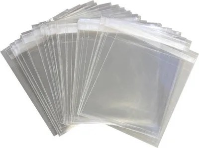 Produktbild von Famanu Cellophanbeutel 14x14cm - Selbstklebende Geschenktüten - Transparent