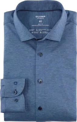 Obrázek produktu pro Obchodní košile Olymp extra slim fit, jednobarevná modrá