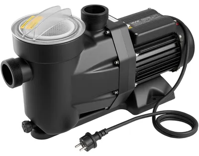 Produktbild von Poolpumpe, 1300 W, maximale Förderleistung 28.800 l/h, einstufige Schwimmbadpumpe, 220–240 V Wechselstrom, 2850 U/min, maximale Förderhöhe 17 m, mit 24-Stunden-Timer und Filterkorb, für Aufstell- und Einbaubecken, Whirlpools und Spas