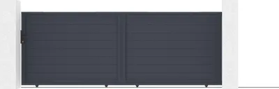 Produktbild von Schiebetor aus aluminium 4m EIGER H.140cm grau