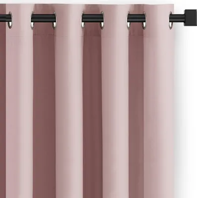 Produktbild von Gardine Ösen Vorhang Ösenvorhang Verdunkelnd Einfarbig 140x270 cm Pink Rosa Carli