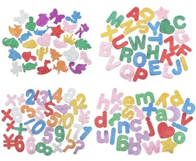Produktbild von Schaumstoffaufkleber - Buchstaben, Zahlen und Tiermotive - CP026043