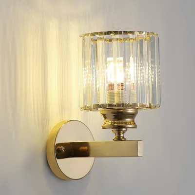 Productafbeelding van Moderne Kristallen Wandlamp E27 Gouden Kristallen Wandlamp