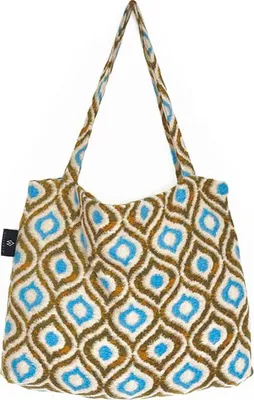 Produktbild von Wallabag Retro Wooly Green Blue -