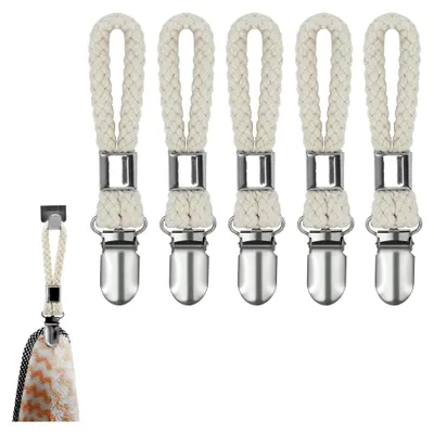 Produktbild von Handtuchhalter, Handtuchklammern, Geschirrtuchhalter, Geschirrtuchclips, Multifunktionsklammer für Tücher, 5 Stück