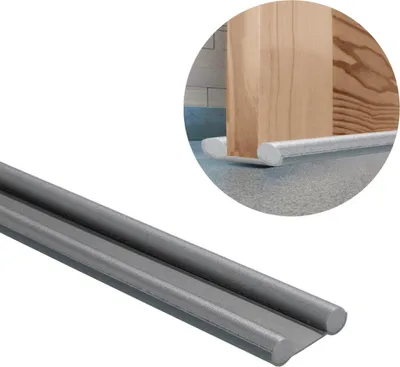 Produktbild von Untertür-Dichtleiste aus grauem Schaumstoff 95 cm.