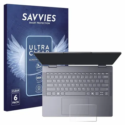 Produktbild von 6x Für Lenovo IdeaPad 5 2-in-1 14" Touchpad Schutzfolie Savvies Displayschutz Display Schutz Folie Klar Transparent