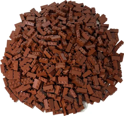 Obrázok produktu pre LEGO® 1x3 kocky Vysoké kocky Cervená hnedá - 3622 NEW! Množstvo 50x