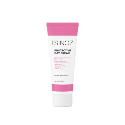 Immagine prodotto di Sinoz - Crema protettiva da giorno SPF15, 50ml - Crema per uso quotidiano con protezione solare