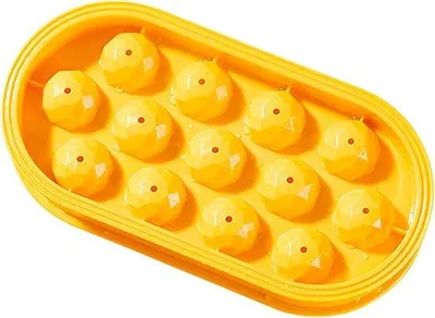 Produktbild von VHV - Eisförmchen aus Silikon – lebensmittelecht, runde Form, 1 Stück – mit Deckel, einfache Entformung, auslaufsicher beim Befüllen – für Whisky, Cocktails, Kaffee und Getränke
