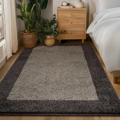 Obrázok produktu pre Umývateľná podlahová rohož, 86 x 150 cm, hnedá, protišmyková, vhodná do interiéru, slúži na zachytávanie nečistôt