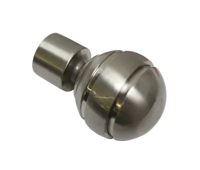 Produktbild von Gardinia Endknopf Kugel zu Stilprogramm Chicago, Ø 20 mm edelstahl-optik