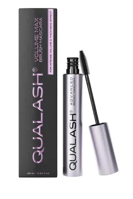 Produktbild von QUALASH® Volume Max Mascara, 10 ml – wasserfest, vegan, intensives Volumen