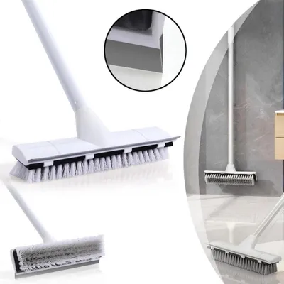 Produktbild von Schrubber mit Stiel,Fliesenreiniger Bodenbürste zur Reinigung von Badezimmer