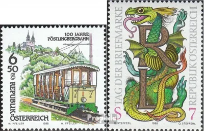 Produktbild von Briefmarken Österreich 1998 Mi 2259,2260 (kompl.Ausg.) postfrisch Eisenbahnen