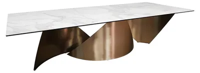 Immagine prodotto di Tavolo da pranzo Tavoli da sala da pranzo legno bianco Design moderno Mobili da sala da pranzo