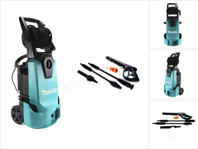 Obrázek produktu pro Makita HW1300, Napřímený, Elektrický, 10 m, Nízký tlak, 5 m, Černá, Modrá