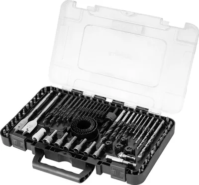 Produktbild von Satz Bohrer und Steckschlüsseleinsätze für Schraubendreher 90 Stück GRAPHITE