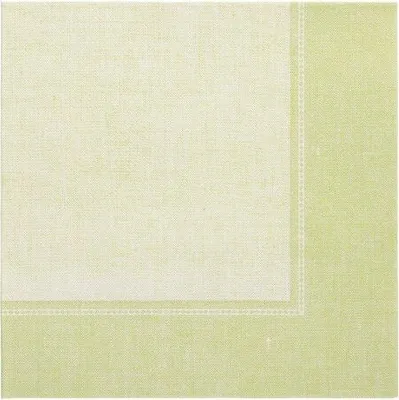 Produktbild von 160 Papstar Servietten ROYAL Collection 1/4-Falz 40 cm x 40 cm hellgrün Linum 37199