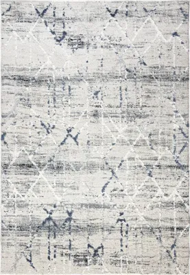 Produktbild von Mazovia Dywan Beżowy Nowoczesny Geometryczny - Salon, Sypialnia, Jadalnia, Biuro - Średnie Runo - Prostokąt - Abstrakcyjny Vintage Diament - 60x100 cm