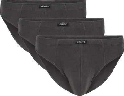 Produktbild von Herrenslips 3-PACK Atlantic grau 100% Baumwolle Komfort XXL