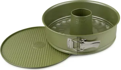 Produktbild von Zenker Springform Ø 26 cm mit Flachboden und Rohrboden  Hochwertige und stabile Backform  26er Kuchenbackform mit veganer Antihaftbeschichtung
