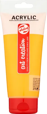 Imagen del producto de Talens Art Creation, pintura acrílica en tubo, 200 ml, amarillo azoico oscuro, número 270