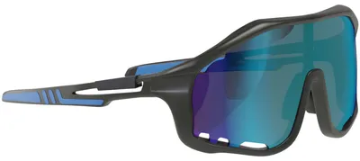 Produktbild von Sport Sonnen Brillen Biker Damen Herren Visir Shield Design 30695 Black/Blue