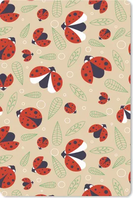 Produktbild von MuchoWow® Mauspad Mousepad Marienkäfer - Blätter - Design 18x27 cm - Mousepads - Maus Mat - Pad - Mausunterlage