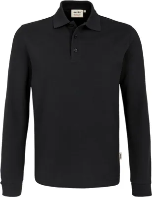 Produktbild von HAKRO Longsleeve-Poloshirt Mikralinar® 815, schwarz, L