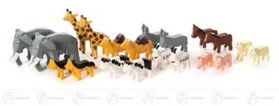 Produktbild von Reifentier Tiere für Arche farbig (20)  Höhe ca 4,5 cm