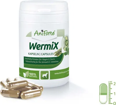 Produktbild von AniForte WermiX Kapseln für Hunde - Magen & Darm