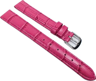 Produktbild von Louisiana Print XL Ersatzband Uhrenarmband Leder Himbeere 21912S-XL, Anstoß:18 mm