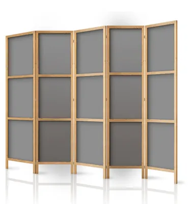 Produktbild von framed concept Paravent Raumteiler aus Holz 225x172 cm, 5-teilig, einseitig, im orientalischen Stil