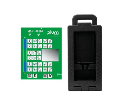 Image de Boîtier mural pour lavage oculaire PLUM IBOX 1, vide