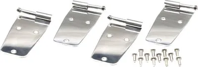 Zdjęcie produktu dla Zestaw zawiasów drzwiowych ze stali nierdzewnej Jeep CJ + Wrangler YJ 76-93