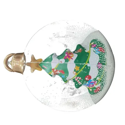 Produktbild von Aufblasbare Weihnachtskugeln,Riesen-Weihnachtskugel,Weihnachtsdekoration Kugel,Aufblasbare dekorierte Kugel mit Licht,Beleuchtete Weihnachtskugel,Beleuchtete Dekoration im Freien