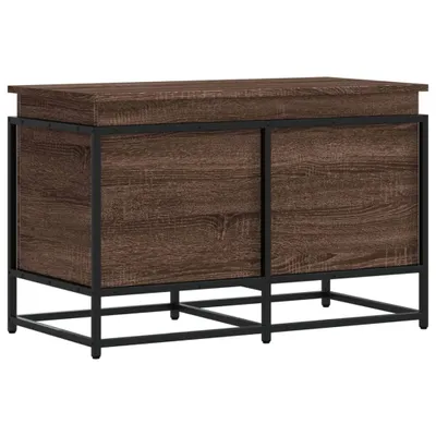 Immagine prodotto di vidaXL Scatola portaoggetti con coperchio effetto rovere 80x40x51,5 cm