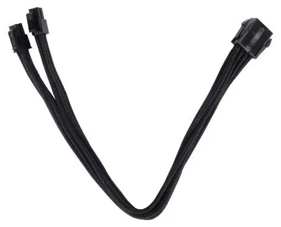 Produktbild von Strom-Verlängerungskabel SST-PP07-EPS8B (schwarz, 30cm)