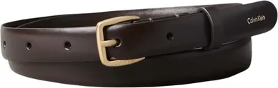 Imagen del producto de Cinturón para mujer Calvin Klein, color marrón (tono dorado antiguo), talla 70