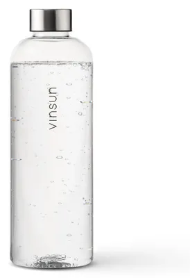 Trinkflasche 1,5L Wasser Flasche BPA frei kohlensäuregeeignet transparent Vinsun
