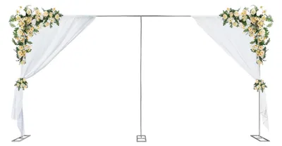 Produktbild von Verstellbarer Hintergrundständer 3x6m aus verzinktem Eisenrohr für Hochzeiten und Partys