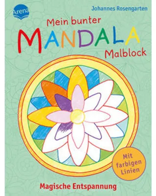 Image de Mon bloc de coloriage mandala coloré. Une détente magique.