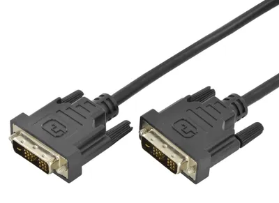 Produktbild von Digitus DVI-Anschlusskabel, 2 m, DVI-D, DVI-D, Männlich, Männlich, Schwarz