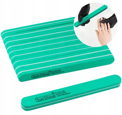 Produktbild von Profico Gerade Nagelfeile Polierfeile 120/180 Grün 10 Stück